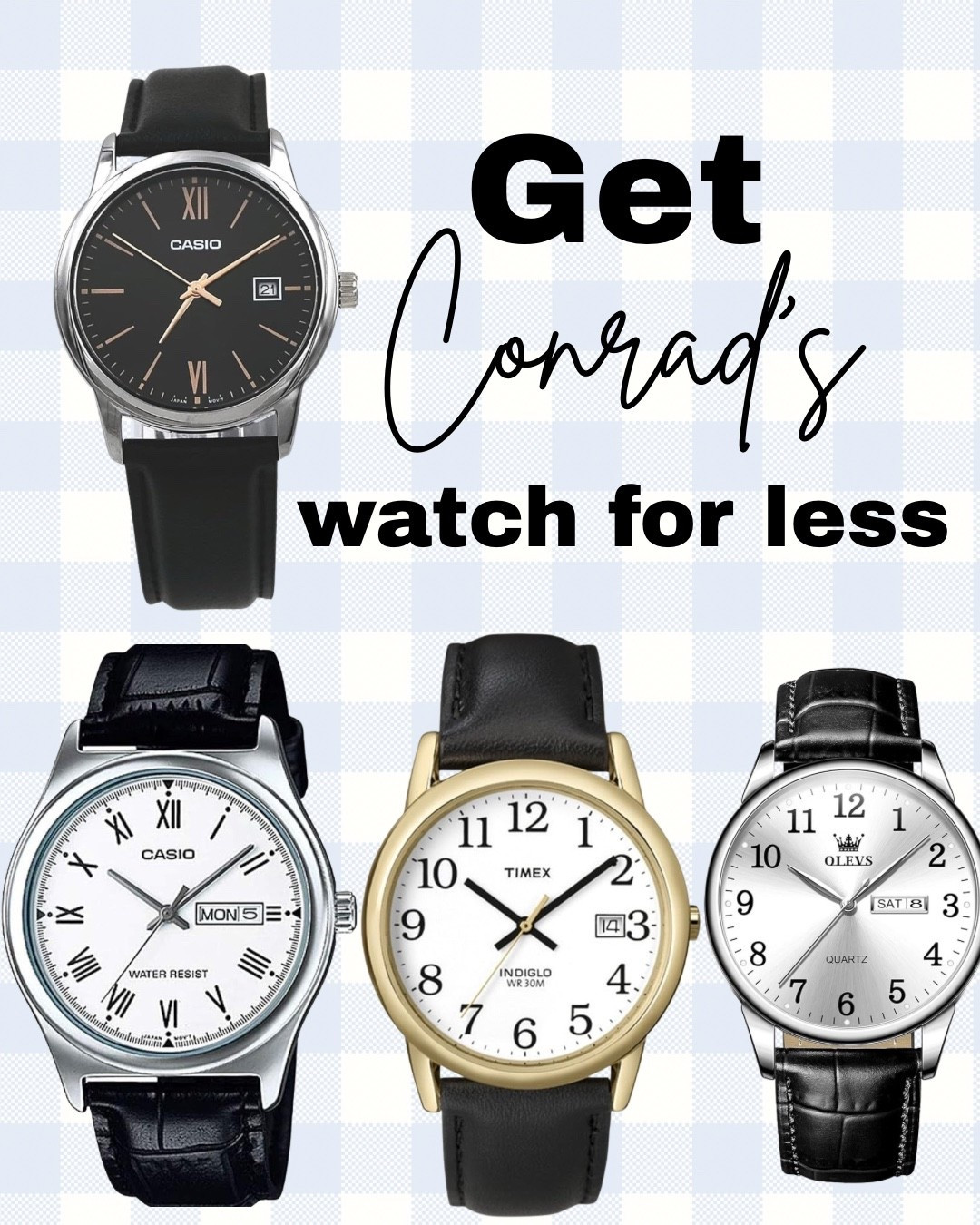 Having to remind myself that The Summer I Turned Pretty isn't my personal life. Found a bunch of cute watch dupes to Conrad's vintage Omega Constellation! 🌌 