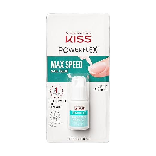 KISS PowerFlex Maximum Speed Nail Glue for Press On Nails, Super Strength Flex Formula Nail Adhes... | Amazon (US)