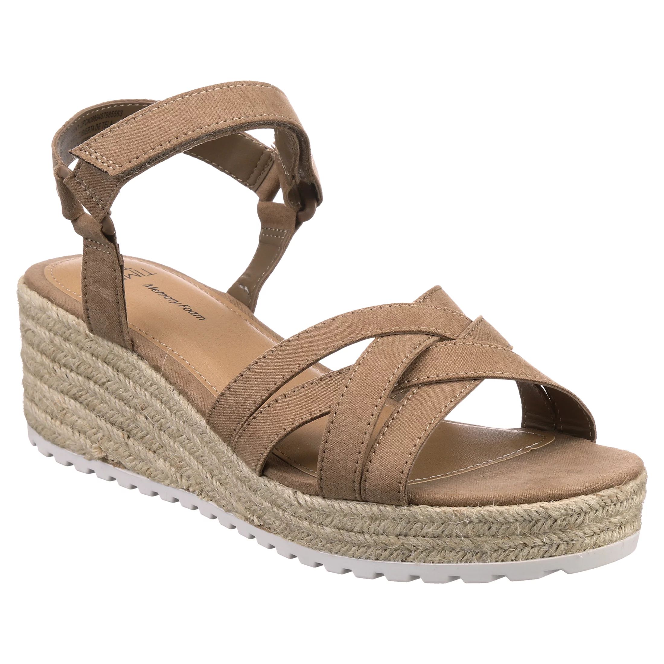 Time and Tru Women's Demi Wedge Sandal (Wide Width Available) | Walmart (US)