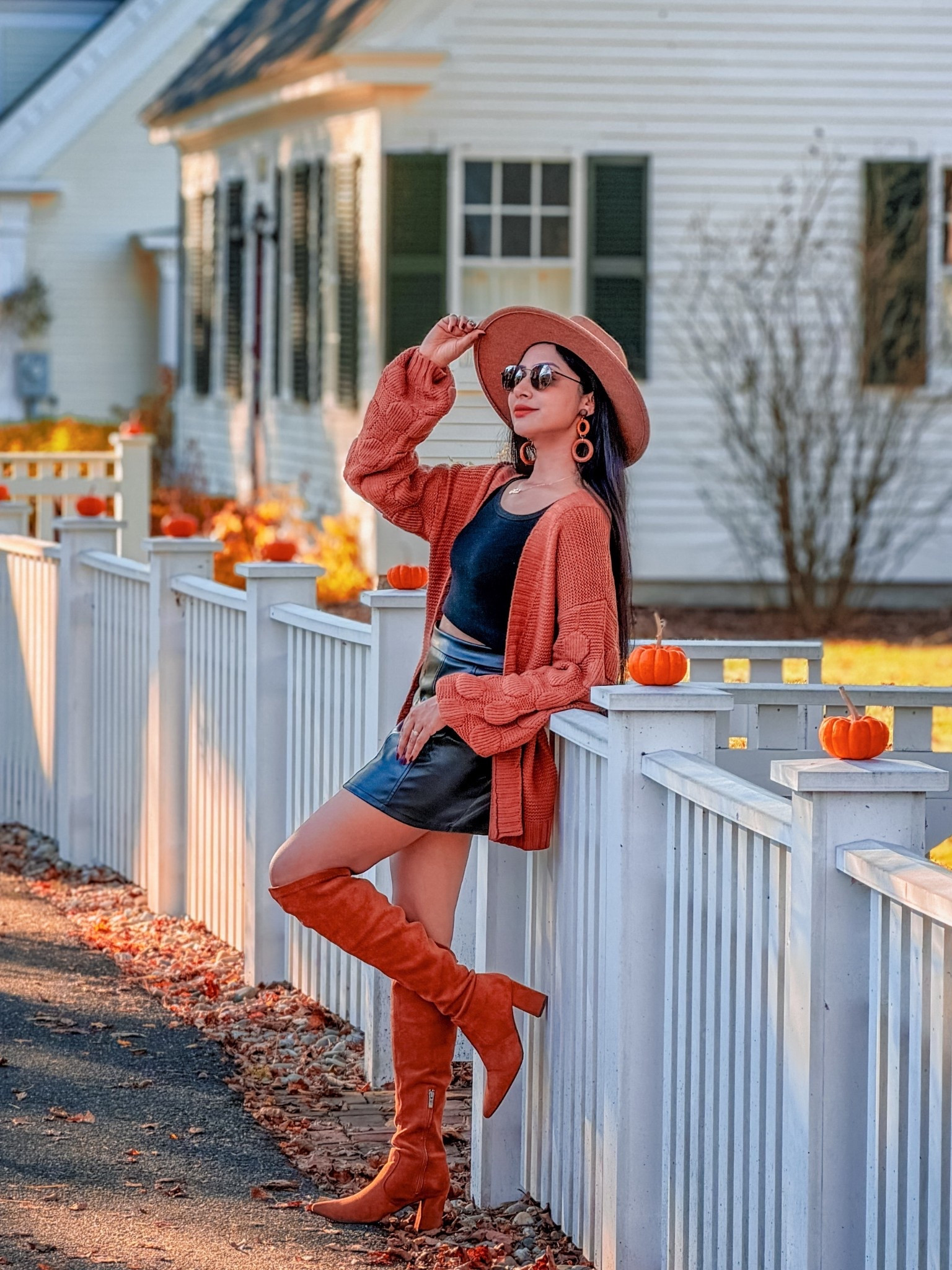A classic Fall combo. 🤎🖤

Fall outfits, leather skirt, brown cardigan, brown boots, know high boots, fall fashion, fall outfit, fall collection, fall ootd, outfit inspo, outfit inspiration 

#LTKStyleTip #LTKSeasonal #LTKTravel