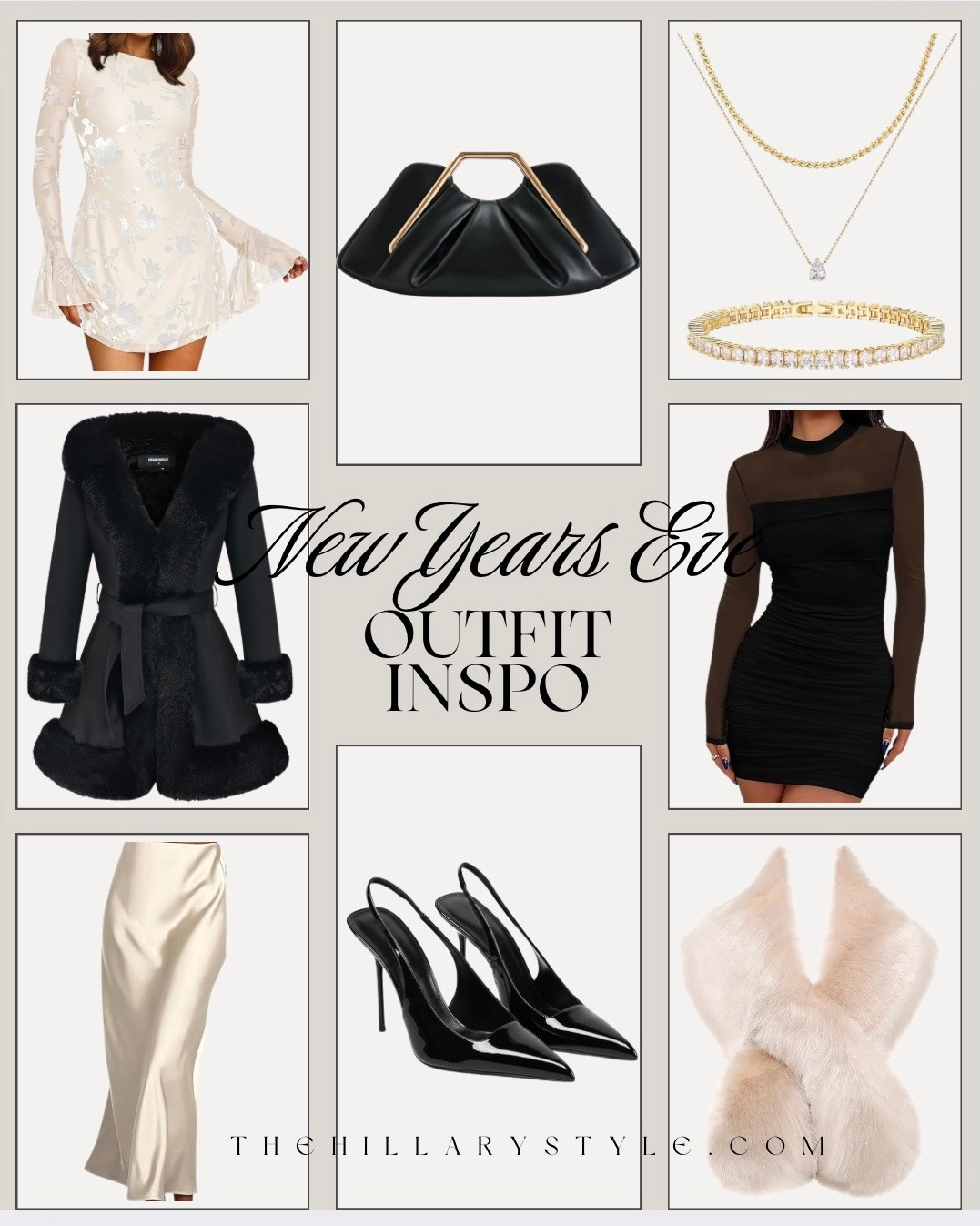 New Year’s Eve Outfit Inspo ✨
Chic, elevated pieces for ringing in the new year — sleek silhouettes, statement accessories, and luxe textures that feel timeless yet festive. Whether you’re keeping it classic or going full glam, these looks are made to stand out. 

 #LTKfinds #LTKstyle #LTKfashion #NewYearsEveOutfit #NYEStyle #HolidayOutfits #LTKHoliday #LTKootd #LTKOver40