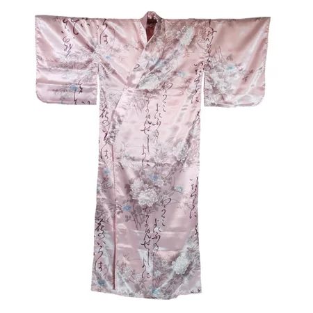 Pink Poem and Flowers Kimono | Walmart (US)