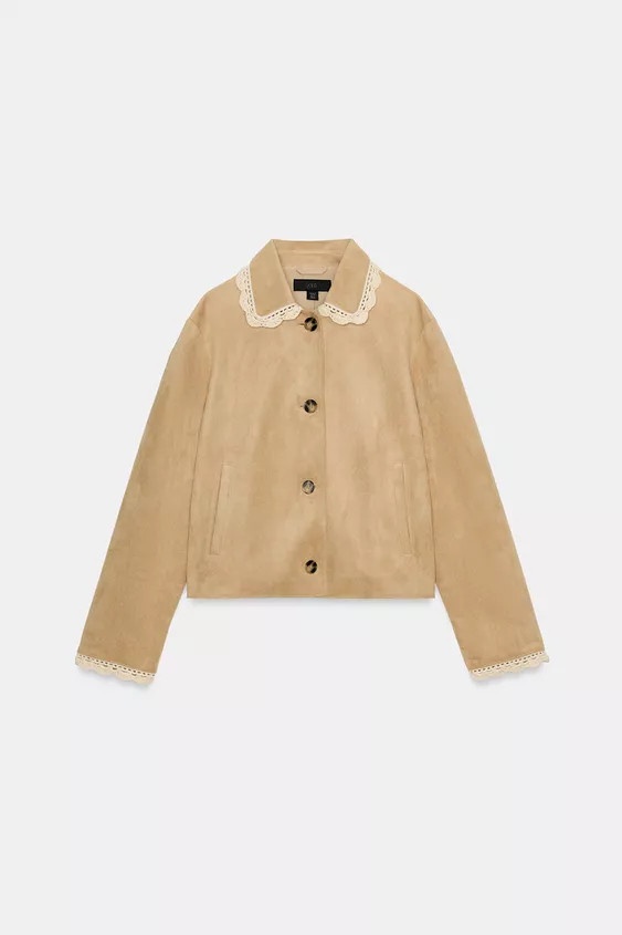 FAUX SUEDE JACKET | Zara UK