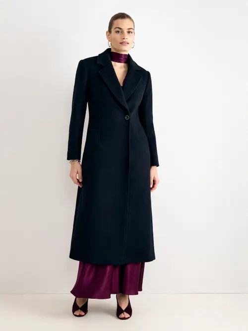 Phase Eight Cailyn Maxi Coat in Black at Nordstrom, Size 10 | Nordstrom