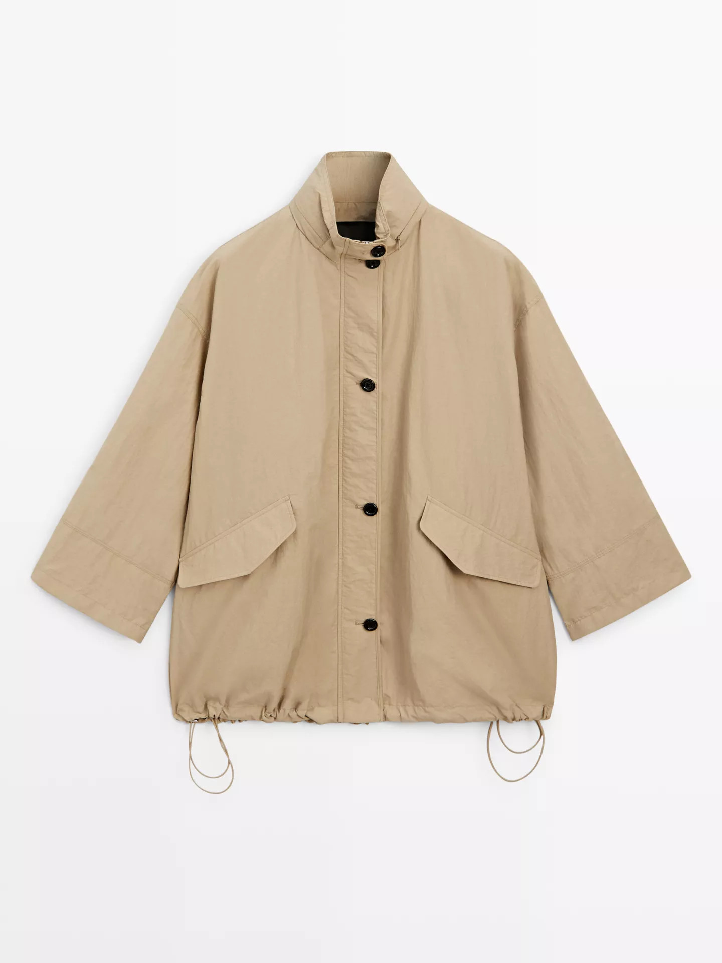 Puff parka with hood detail | Massimo Dutti UK
