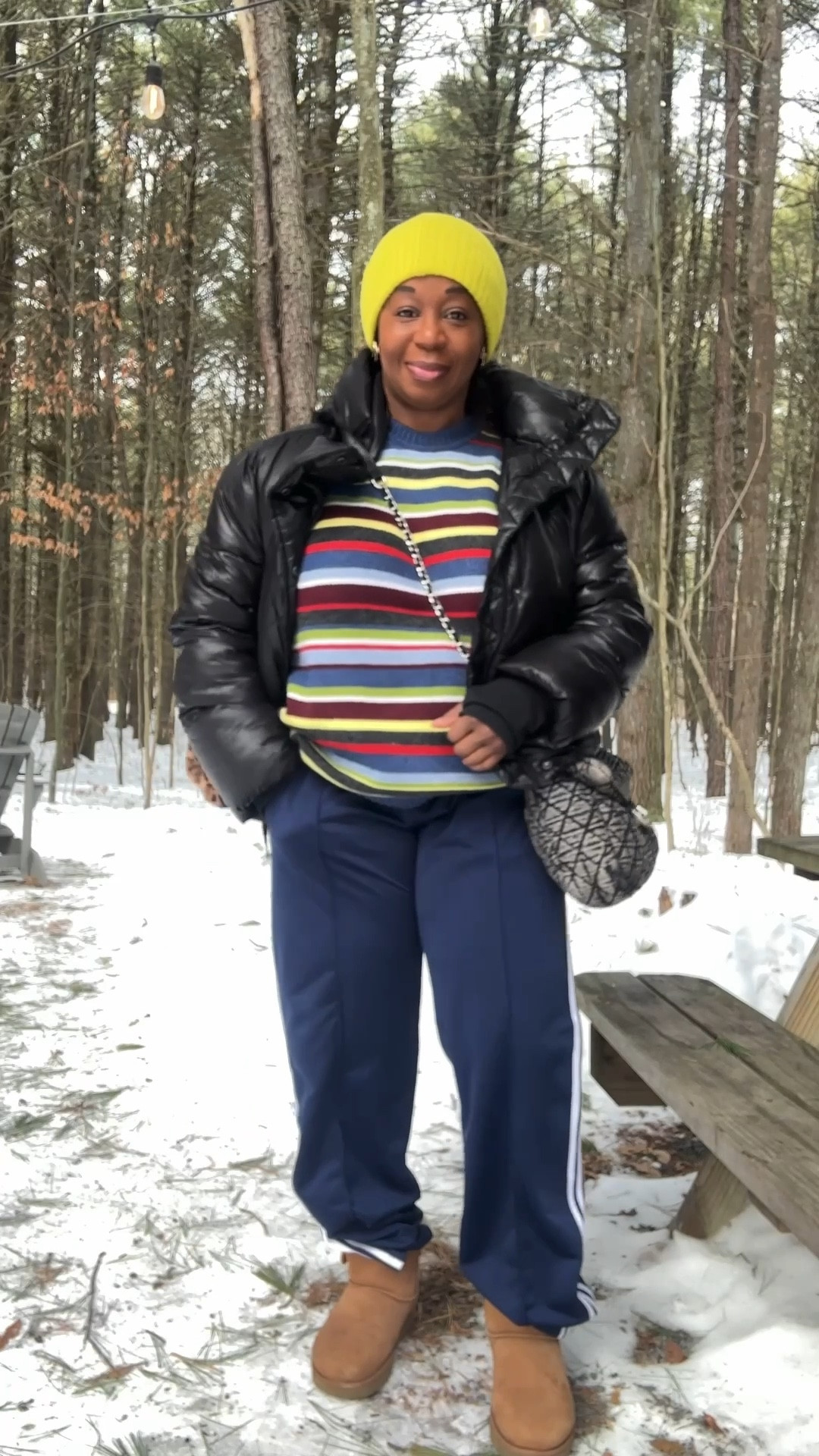 Winter OOTD: 
Top is Medium (AF sold out)
Pants are XL
Jacket is Gap (old)


#LTKSeasonal #LTKPetite #LTKMidsize