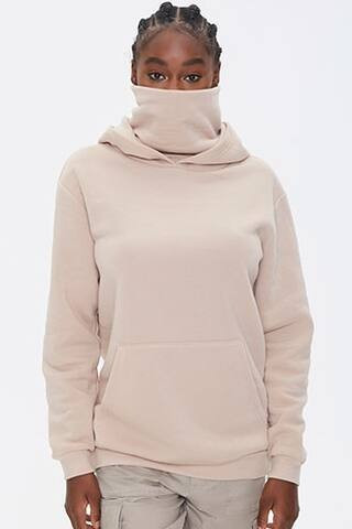 Turtleneck Hooded Sweatshirt | Forever 21 (US)