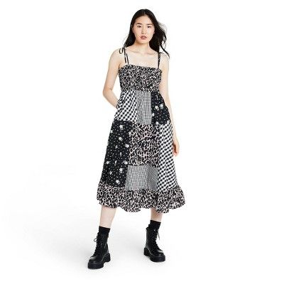 Women's Patchwork Sleeveless Dress - Sandy Liang x Target Black | Target