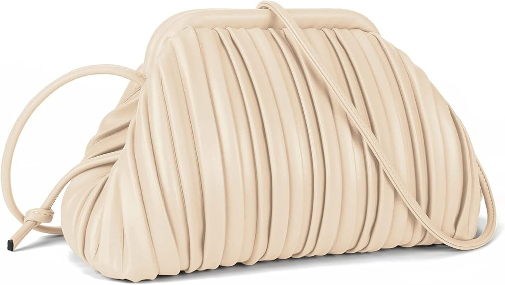 Clutch Purse and Dumpling Bag for Women,Designer Cloud Handbag and Ruched Bag with Detachable Sho... | Amazon (US)