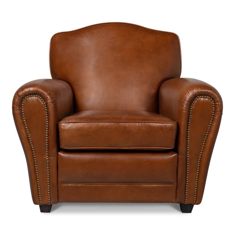 Loon Peak® Buenrostro Leather Club Chair & Reviews | Wayfair | Wayfair North America