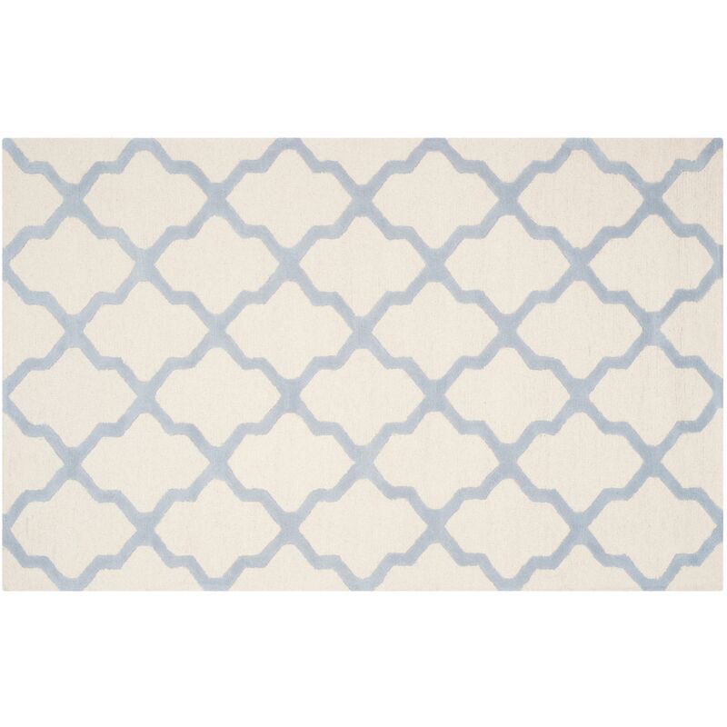 Mulberry Rug, Ivory/Blue | One Kings Lane