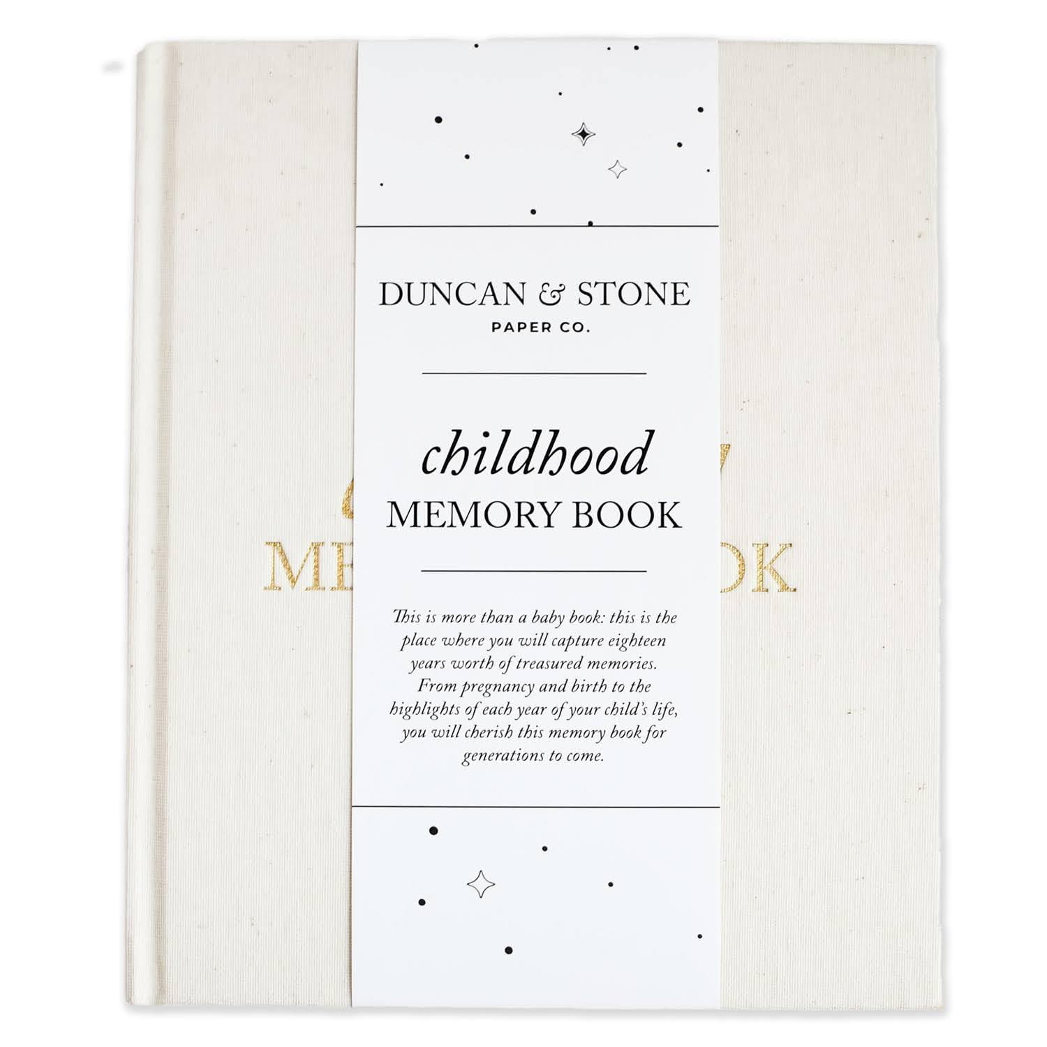 Childhood Memory Book - Elegant Memory Book For Kids Till Age 18 W/Guided Prompts, Space for Phot... | Amazon (US)