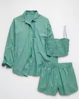 AE 3-Piece Woven Lounge Set | American Eagle Outfitters (US & CA)