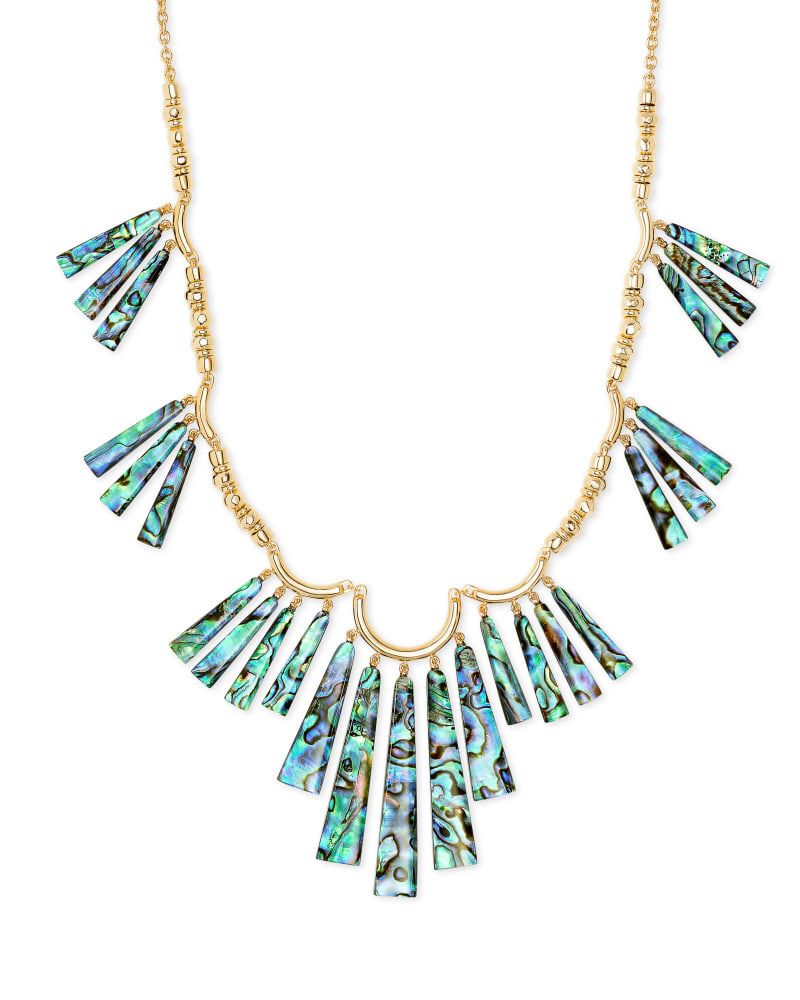 Layton Gold Statement Necklace in Abalone Shell | Kendra Scott