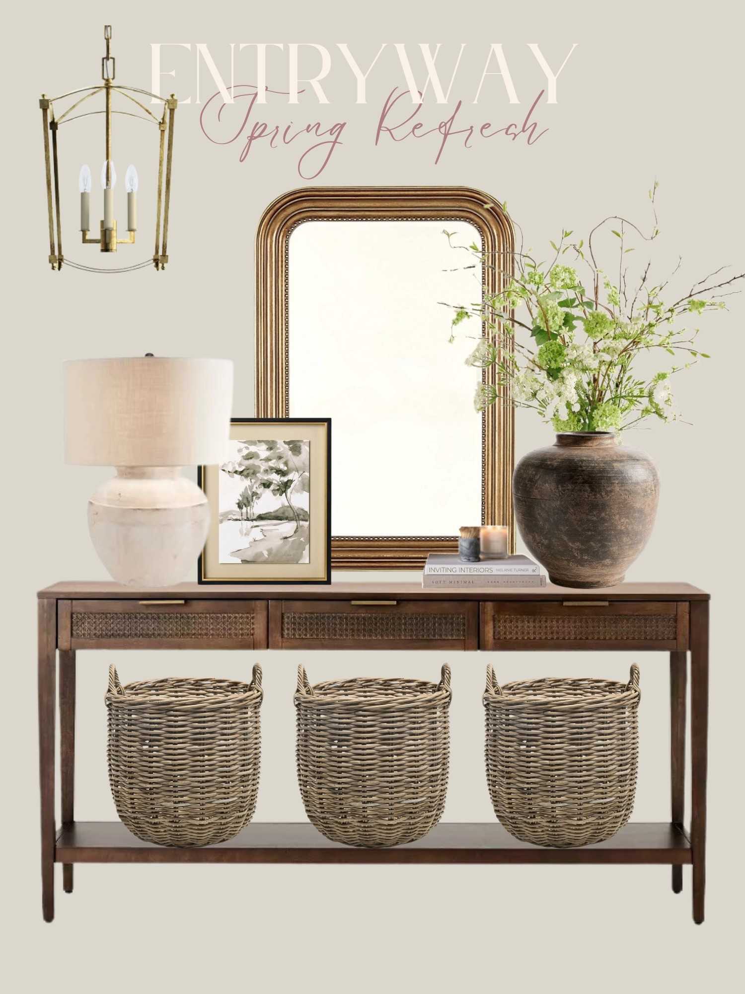 Spring entryway decor #potterybarn #target #amazon #fauxstems #lighting #consoletable 

#LTKHome #LTKFindsUnder100 #LTKStyleTip