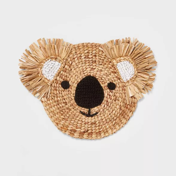 Water Hyacinth Koala Head Wall Decor Natural - Pillowfort™ | Target