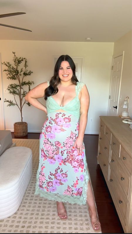 The prettiest dress for summer time from Free People! Love the sage green color however it’s available in a bunch of other colors! 

Dress - xl 
Shapewear - xl *use code KELLYELIZXSPANX to save 

Free people, suddenly fine, lace dress, summer dress, summer fashion, free people dress 

#LTKStyleTip #LTKMidsize #LTKFindsUnder100