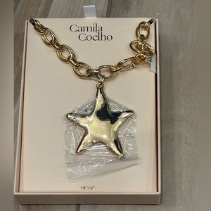NIB Camila Coelho Gold Star Pendant Necklace | Poshmark