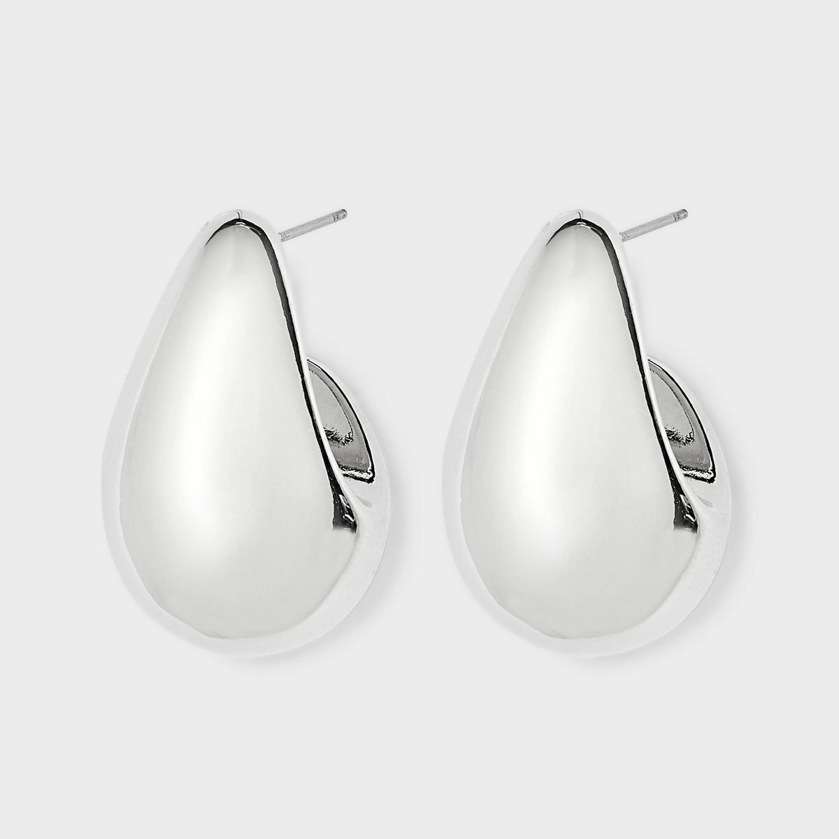 Domed Hoop Earrings - Universal Thread™ Silver | Target