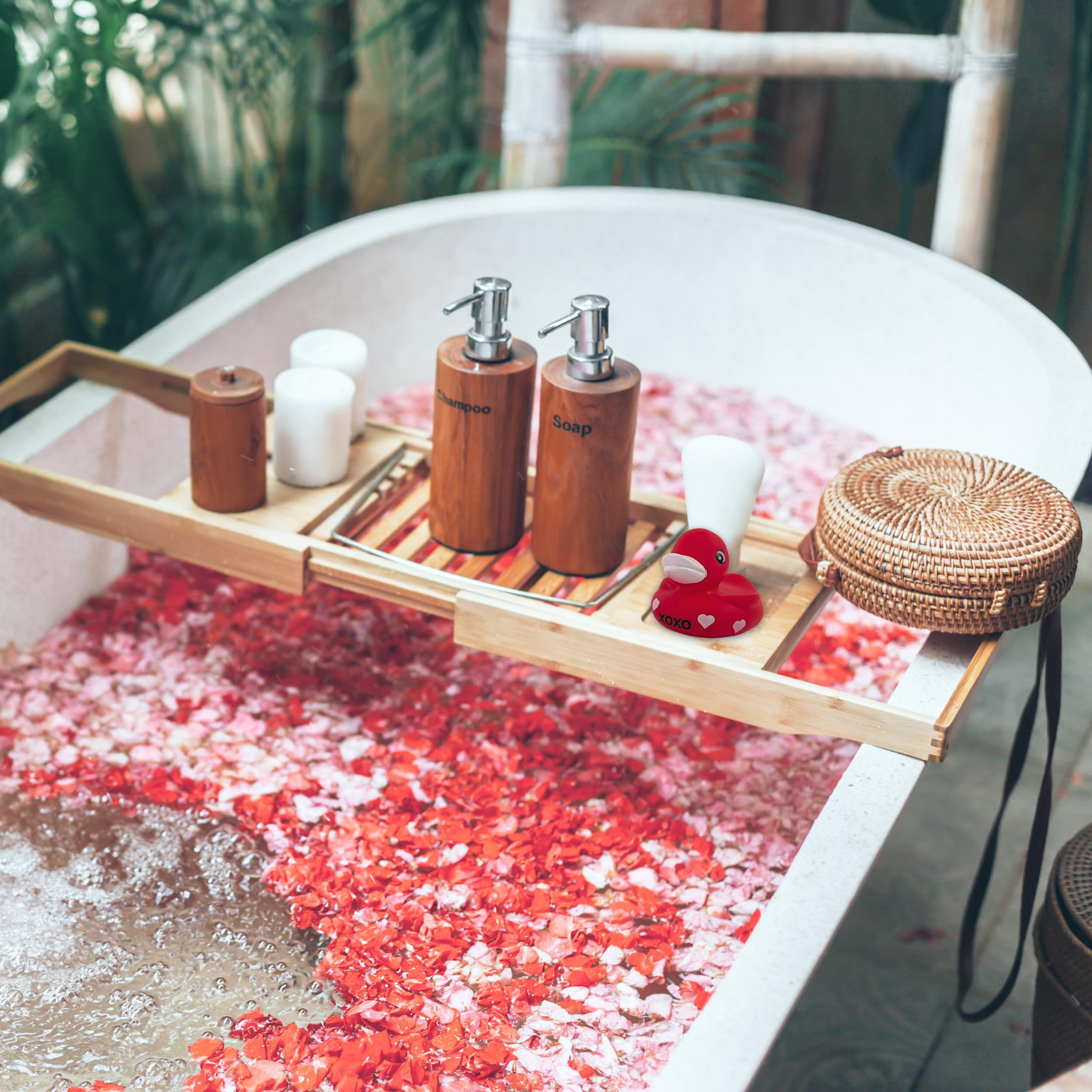 4E's Novelty 3" Valentines Rubber Duck - Large Red XOXO Sweetheart Ducky for Romantic Decoration,... | Amazon (US)