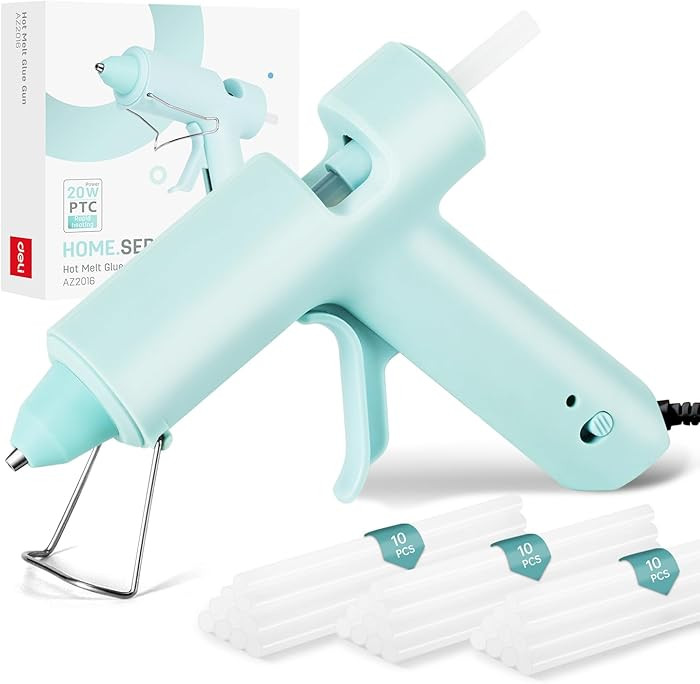 Hot Glue Gun, Mini Hot Glue Gun Kit with 30 Glue Sticks, Consistent Flow, Fast Heating& Ergonomic... | Amazon (US)
