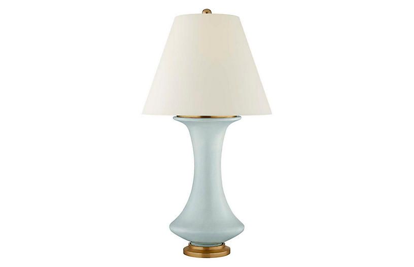Nota Table Lamp, Matte Sky Blue | One Kings Lane