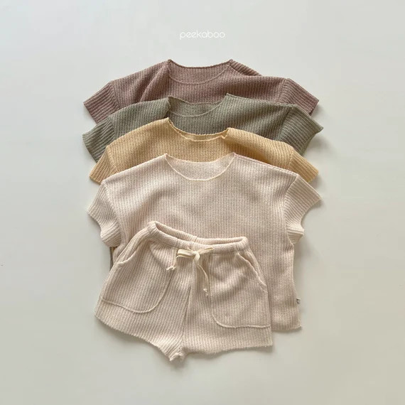 Baby Cable Knit Tee and shorts Set with Headband | Cute Baby Spring Summer Clothing Set | Baby So... | Etsy (US)