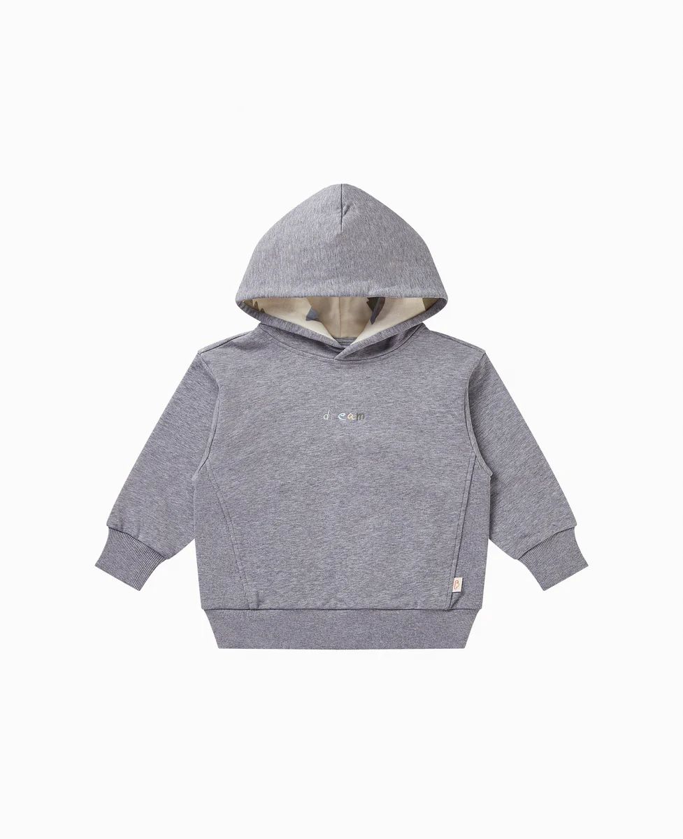 French Terry Hooded Sweatshirt - Slate Grey | Petite Revery