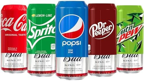 Silicone Can Covers - 5 Pack 12 oz (355ml), Reusable & Durable Soda Can Cover, Fun Kozies for Can... | Amazon (US)