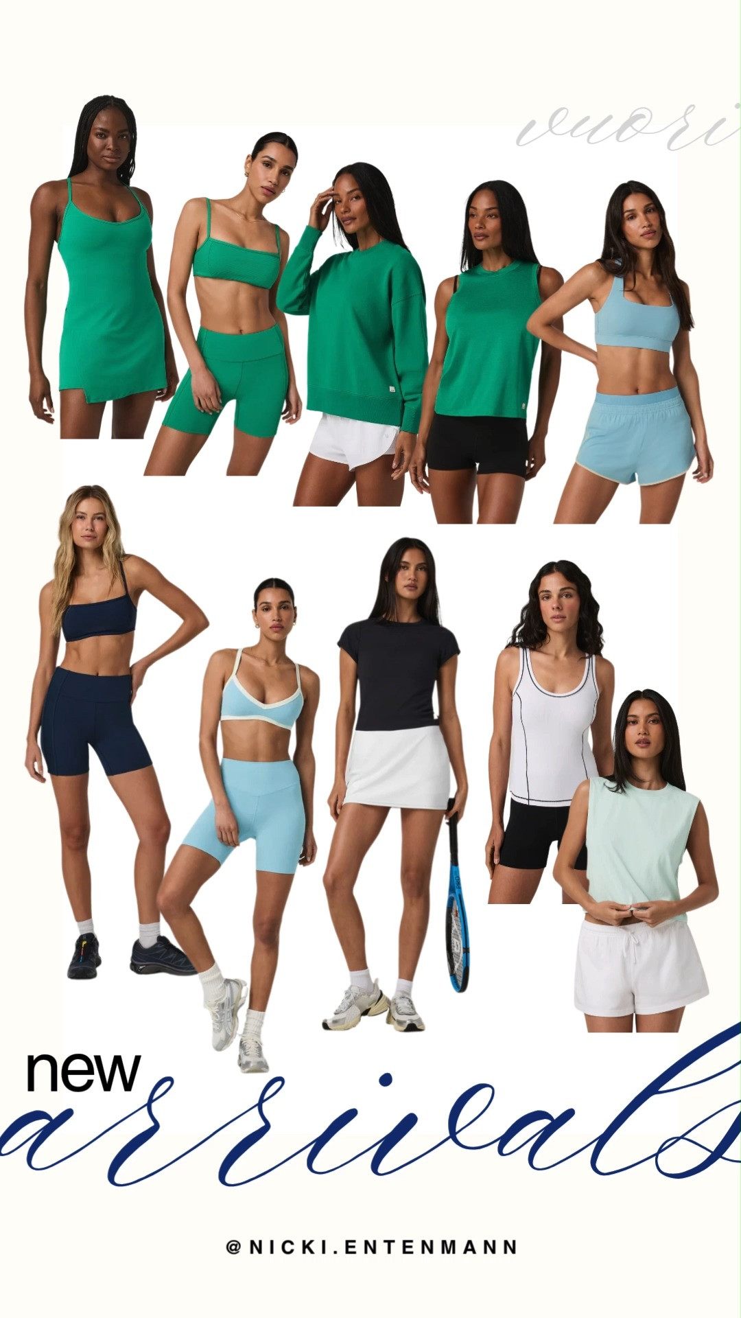 Elevate your athletic wardrobe with Vuori's latest new arrivals. This fresh collection highlights a stunning mix of vibrant greens, soft blues, and classic neutrals across comfortable activewear sets, exercise dresses, and lightweight lounge layers. From flattering sports bra and biker short combos to sporty skirts and cozy crewnecks, these premium pieces are perfect for taking your workout looks to the next level.#vuori #vuoriclothing #newarrivals #activewear #athleisure #workoutgear #fitnessfashion #sportystyle #summeractivewear #gymootd 

 #LTKootd #LTKfitnessgoals #LTKActive