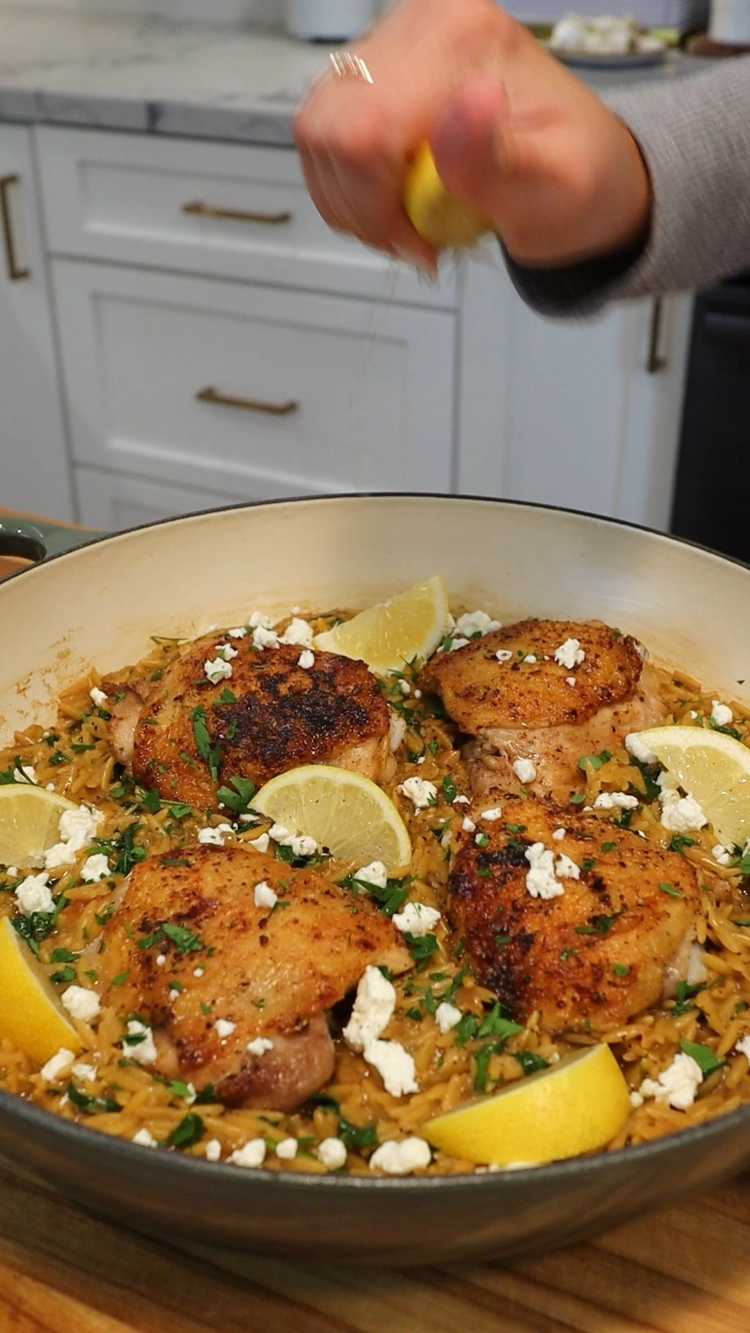 Lots of questions about this @lecreuset braiser! I love it and use it for everything from one pan meals, shallow frying/steaming, casseroles, stews and even desserts! Linking other kitchen tools I used as well 💖 #kitchen #holiday

#LTKHome