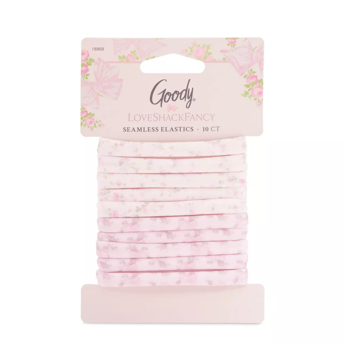 Goody x LoveShackFancy Seamless Elastics - Rosa Beaux and English Ivy - 10ct - Pink | Target