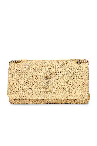 Saint Laurent Medium Jamie Chain Bag in Naturale & Avorio | FWRD | FWRD 