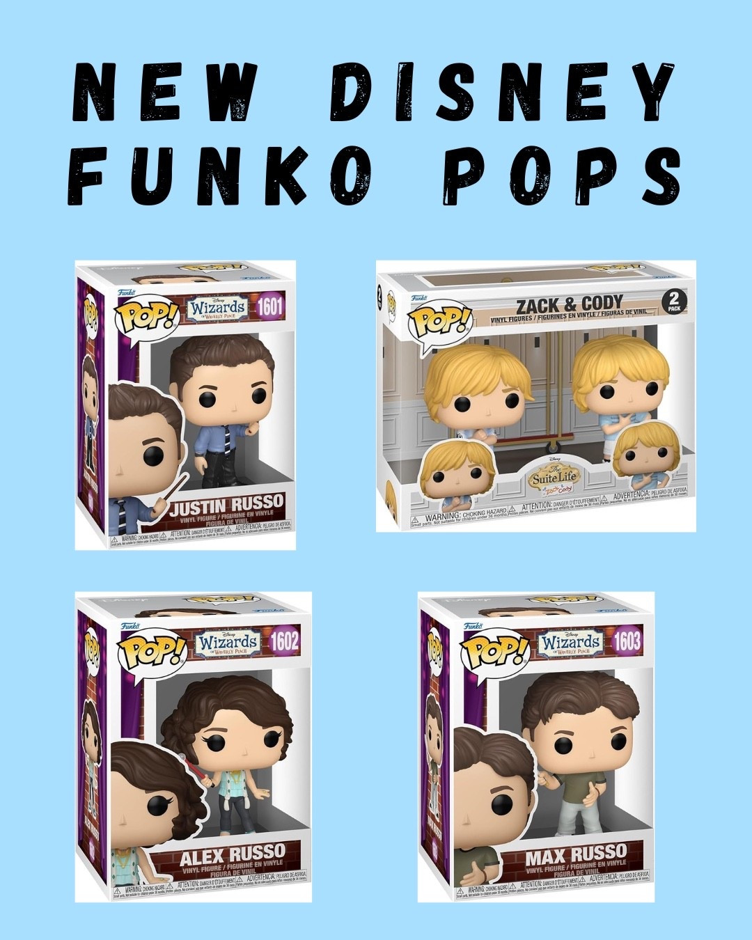 Disney’s wizards of waverly place and suite life of Zack and Cody funko pops ✨

#LTKFindsUnder100 #LTKHome #LTKFindsUnder50