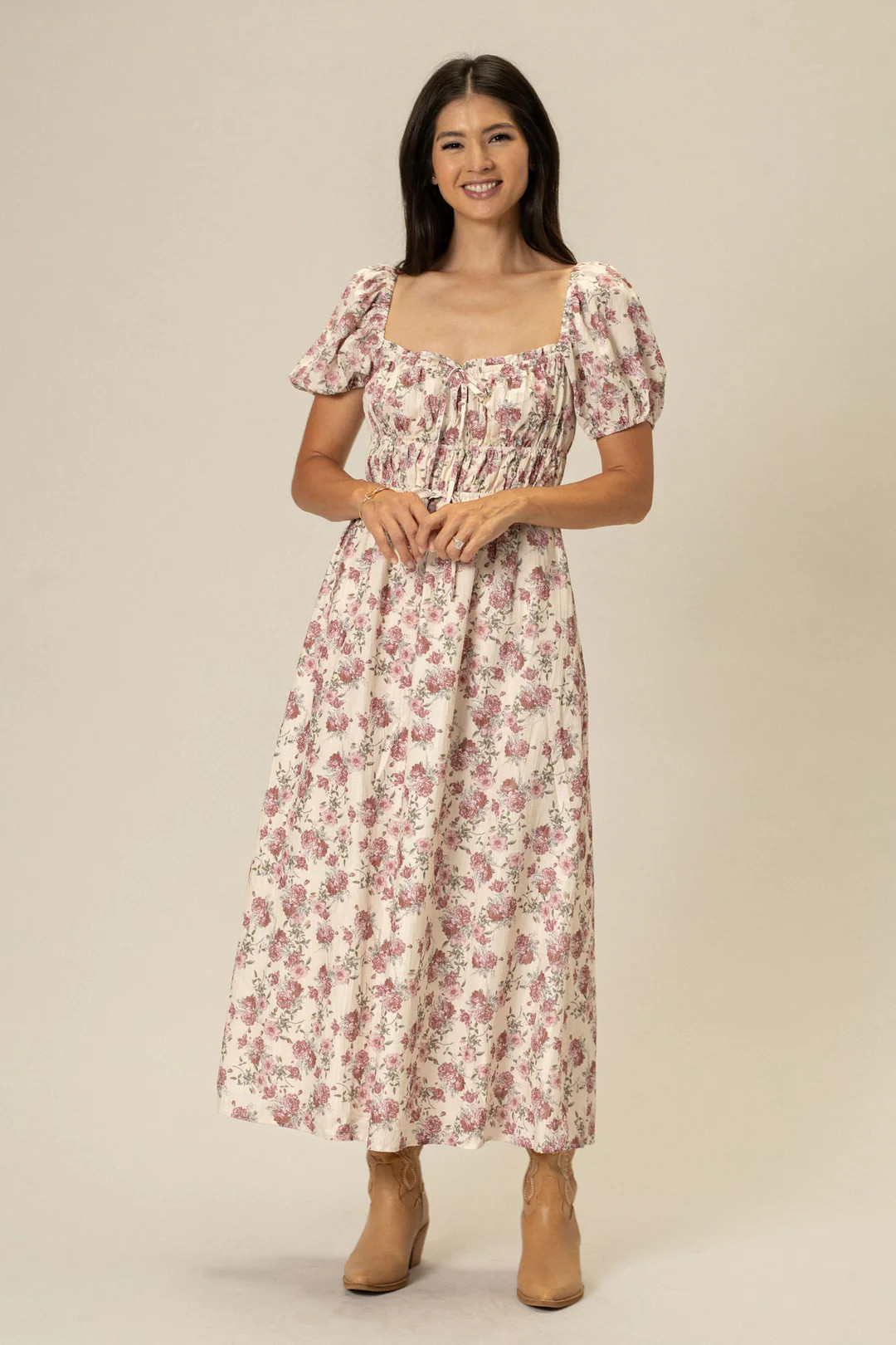 Shelby Puff Sleeve Dress | Morning Lavender