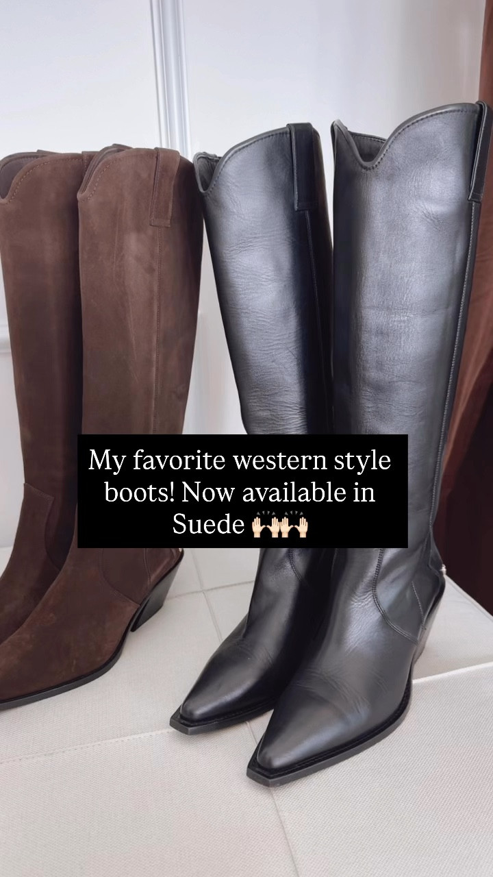 My favorite western style boots! 🍂🤎Now available in suede. These boots are gorgeous , super comfortable, and easy to style. Fits true to size 

#LTKStyleTip #LTKSeasonal #LTKU