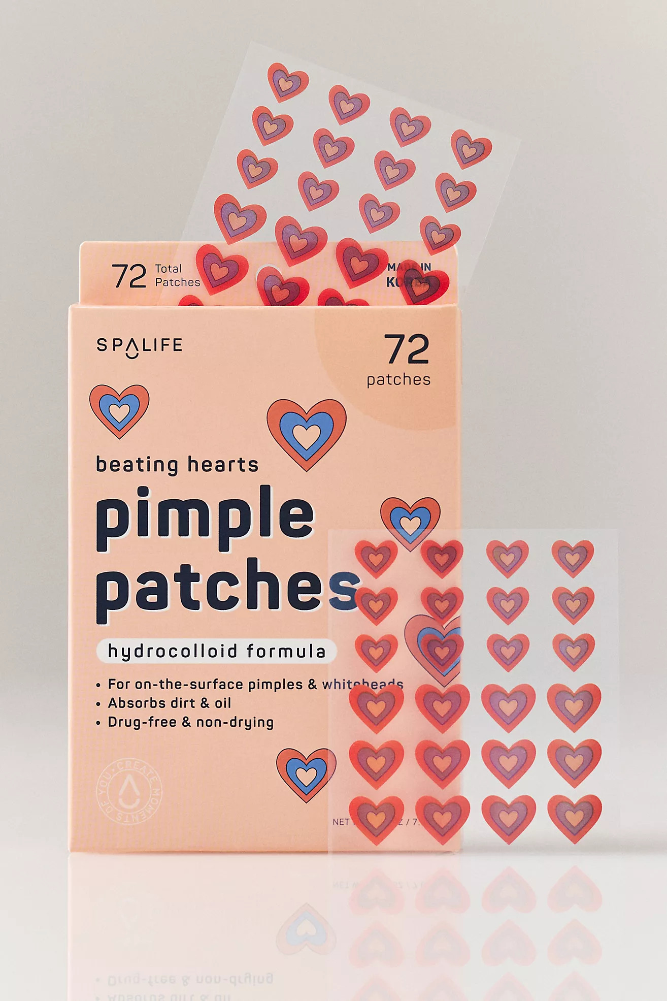 SpaLife Beating Hearts Hydrocolloid Pimple Patches | Anthropologie (US)