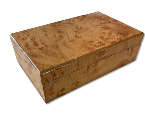Cruiser's Caché Burl Wood Design Luxe Decorative Box | Fully Suede-Lined | Small - 8 inches | Amazon (US)