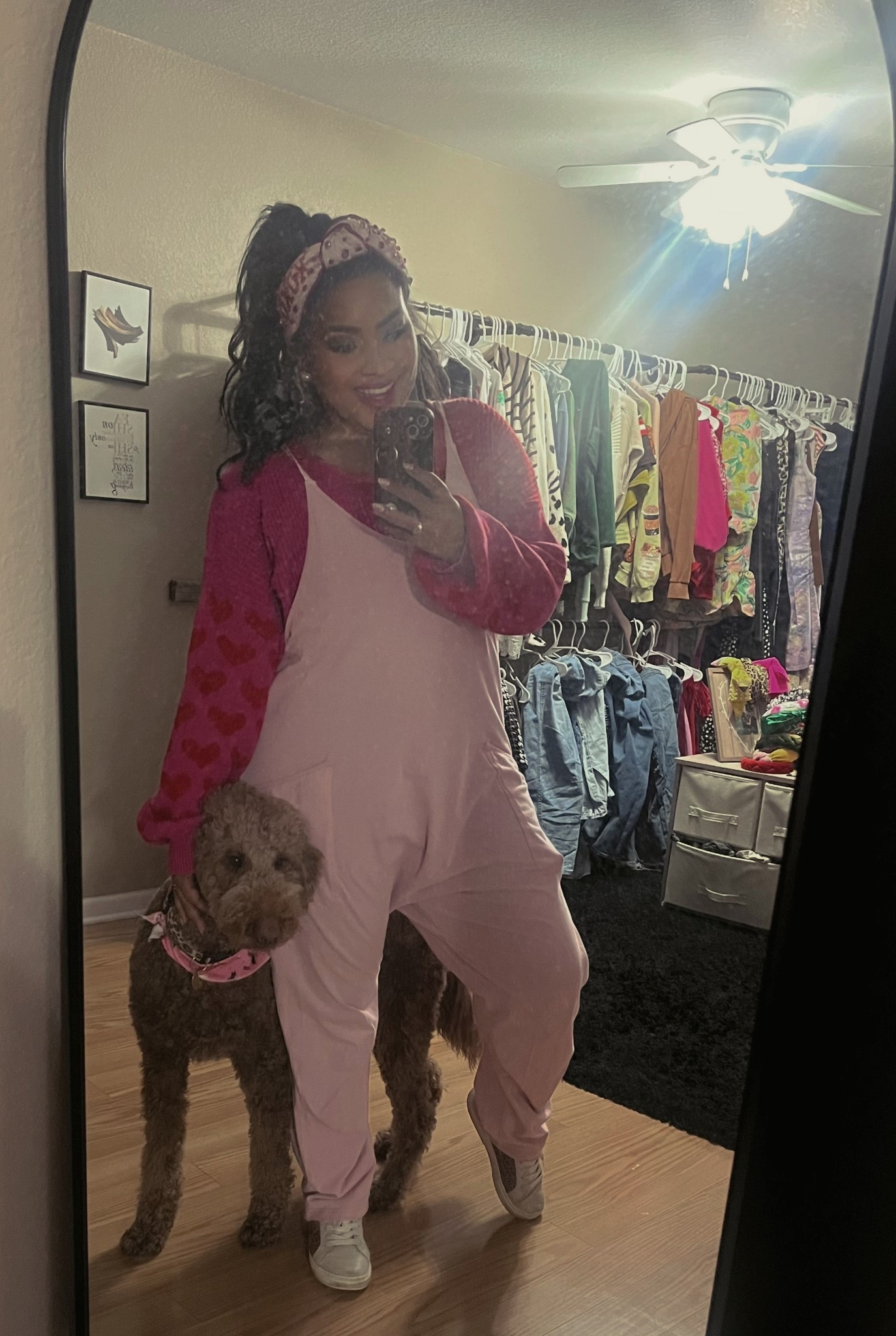 DAY 1 of VALENTINES DAY FITS 💕
ft LUNA 🐶 

cute comfy and fun for Monday 
Sweatshirt// @francescas from years ago added some dupes 
jumper// @Amazon 
shoes// @ Target 
headband// @Brianna Cannon use my code 10AYAKO for a 10% discount

#LTKTeacher 

#LTKootd #LTKValentine #LTKdayinmylife