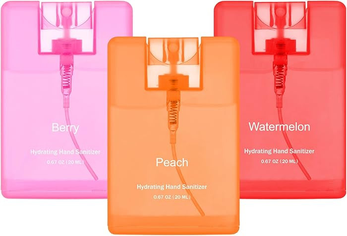 3 Pcs Power Mist Hydrating Hand Sanitizer Spray Bulk Travel Size Hand Sanitizer Pocket 0.67 oz Ca... | Amazon (US)