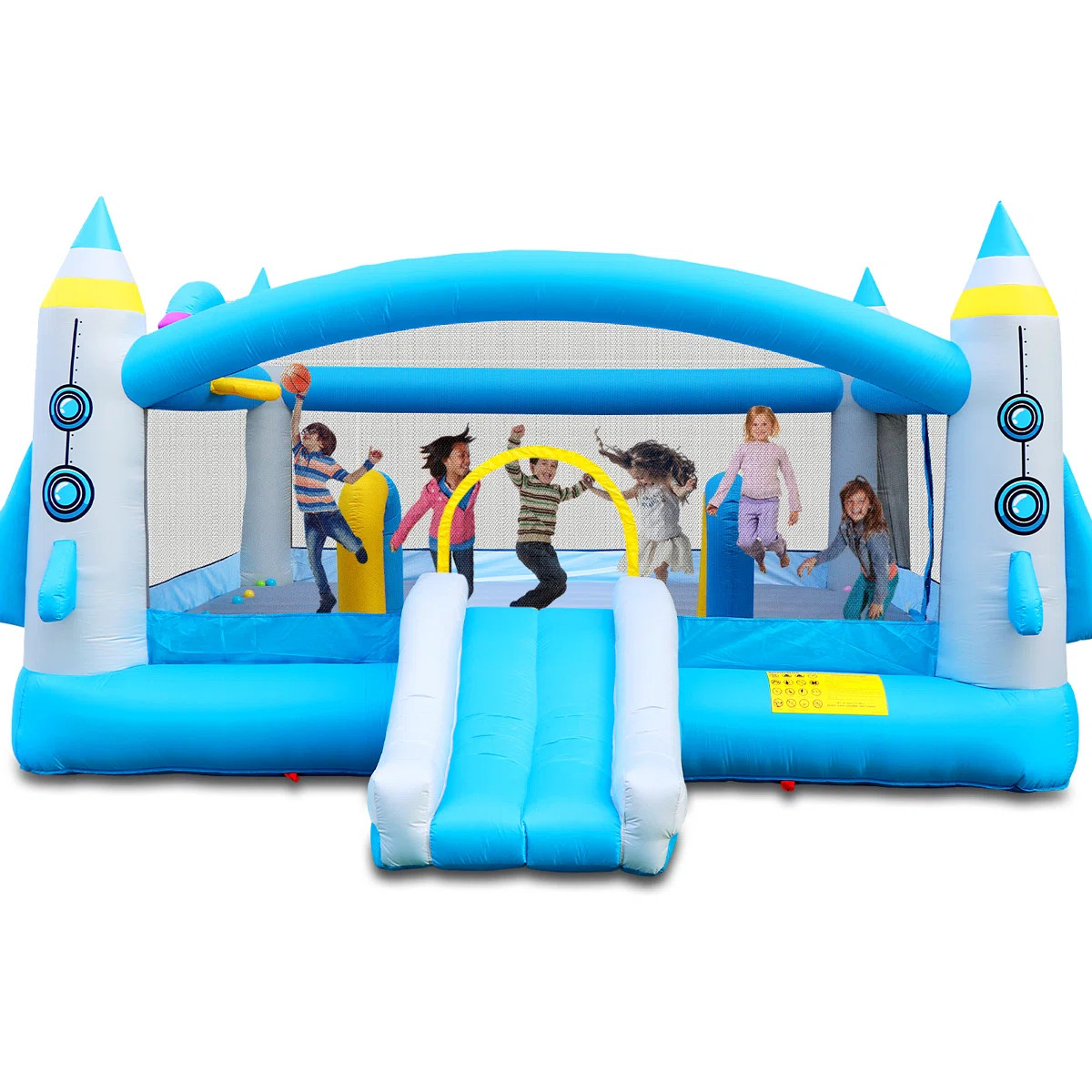 16.5Ft X 15Ft Multifunctional Jump 'N Slide Inflatable Bounce House | Wayfair North America