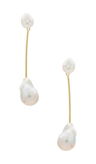 Petunia Pearl Earring in Pearls | Revolve Clothing (Global)