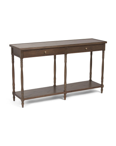 60X34.5 Spindle Leg Console Table | TJ Maxx