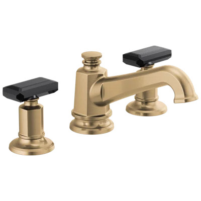 Invari™ Widespread Lavatory Faucet with Angled Spout | Perigold