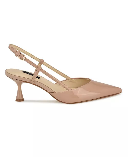 Women's Rhonda Kitten Heel Slingback Pumps | Macy's
