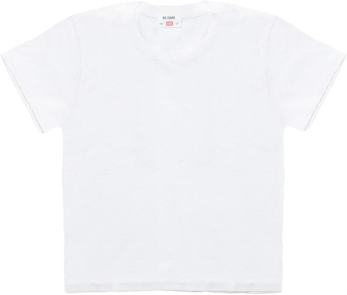 RE/DONE The 1950s Boxy Tee - Optic White | Amazon (US)