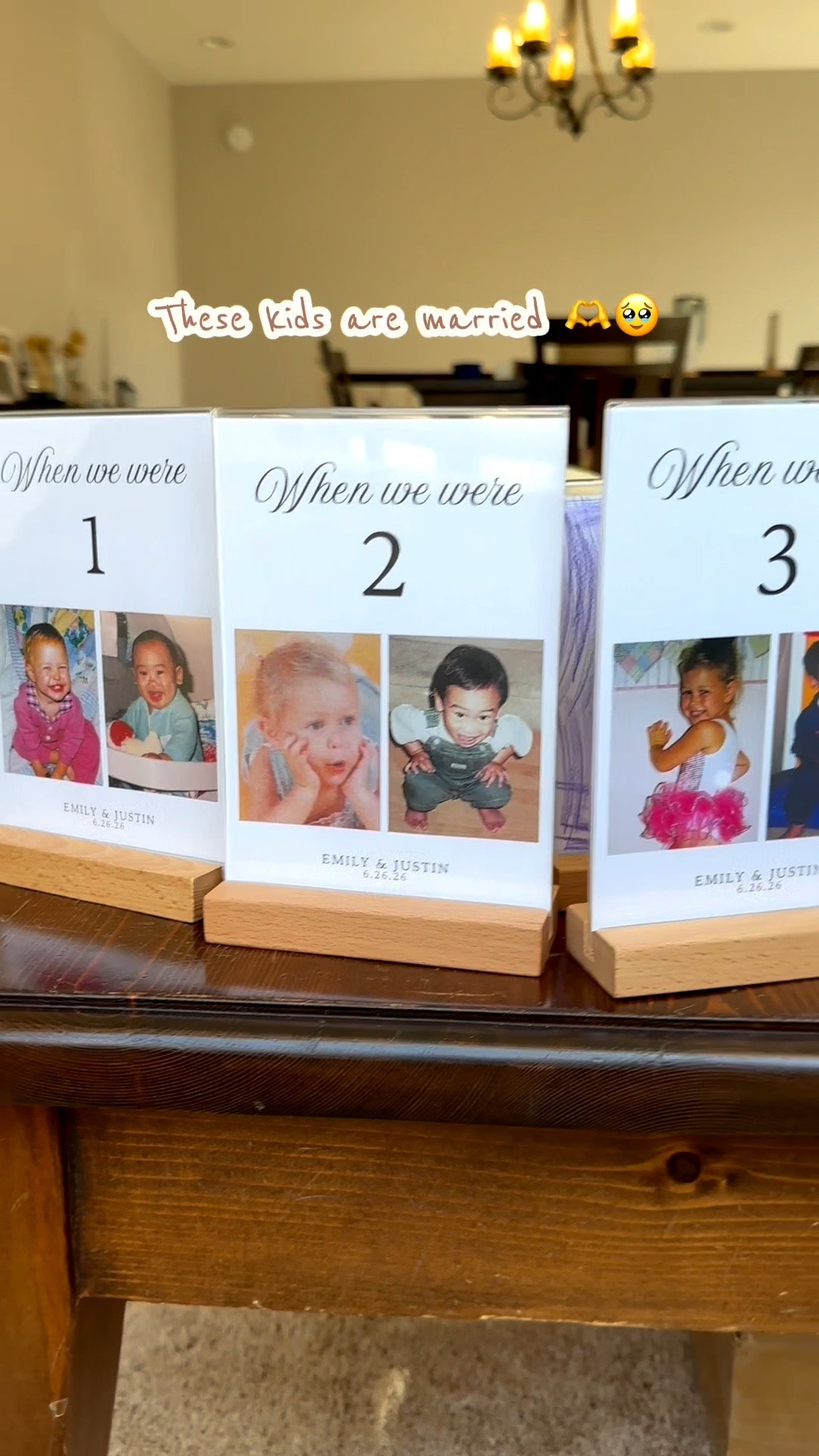 These kids are married 💍🥰 I love how these table numbers turned out. The table number stands were so easy to use and super cute for our wedding decor. ￼

#LTKWedding #LTKdayinmylife
