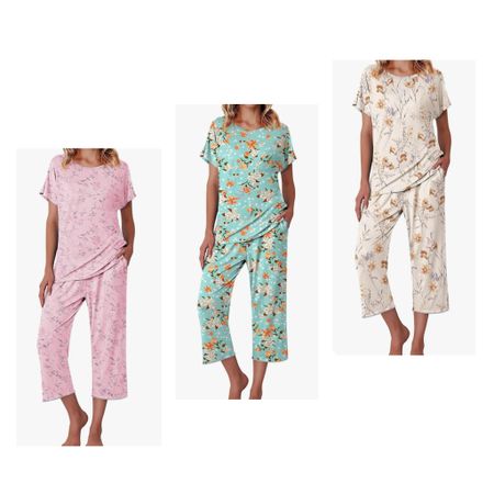 Spring has sprung with these pajamas. 

#LTKSeasonal #LTKover40 #LTKfindsunder50