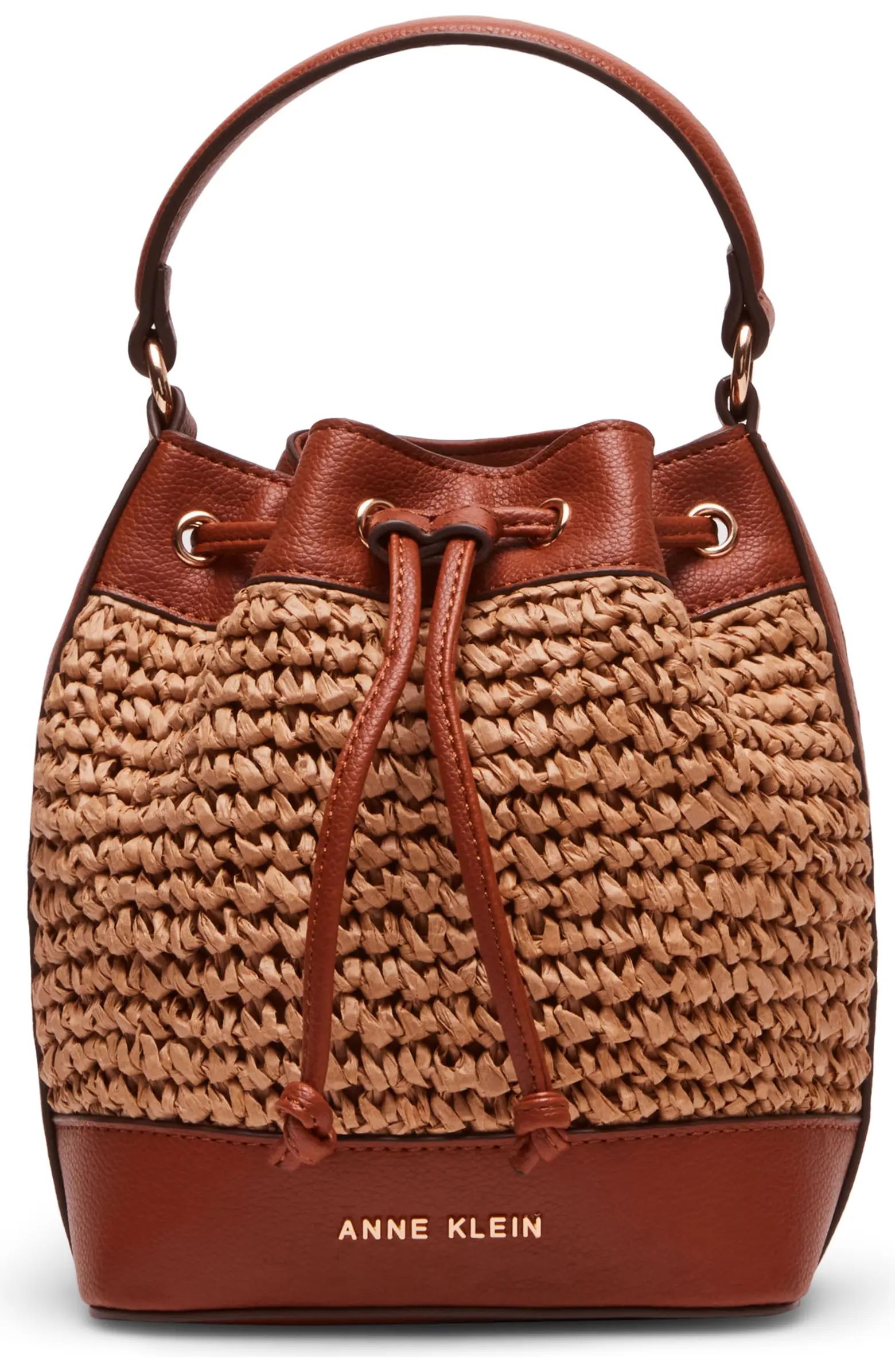 Woven Straw Bucket Bag | Nordstrom Rack