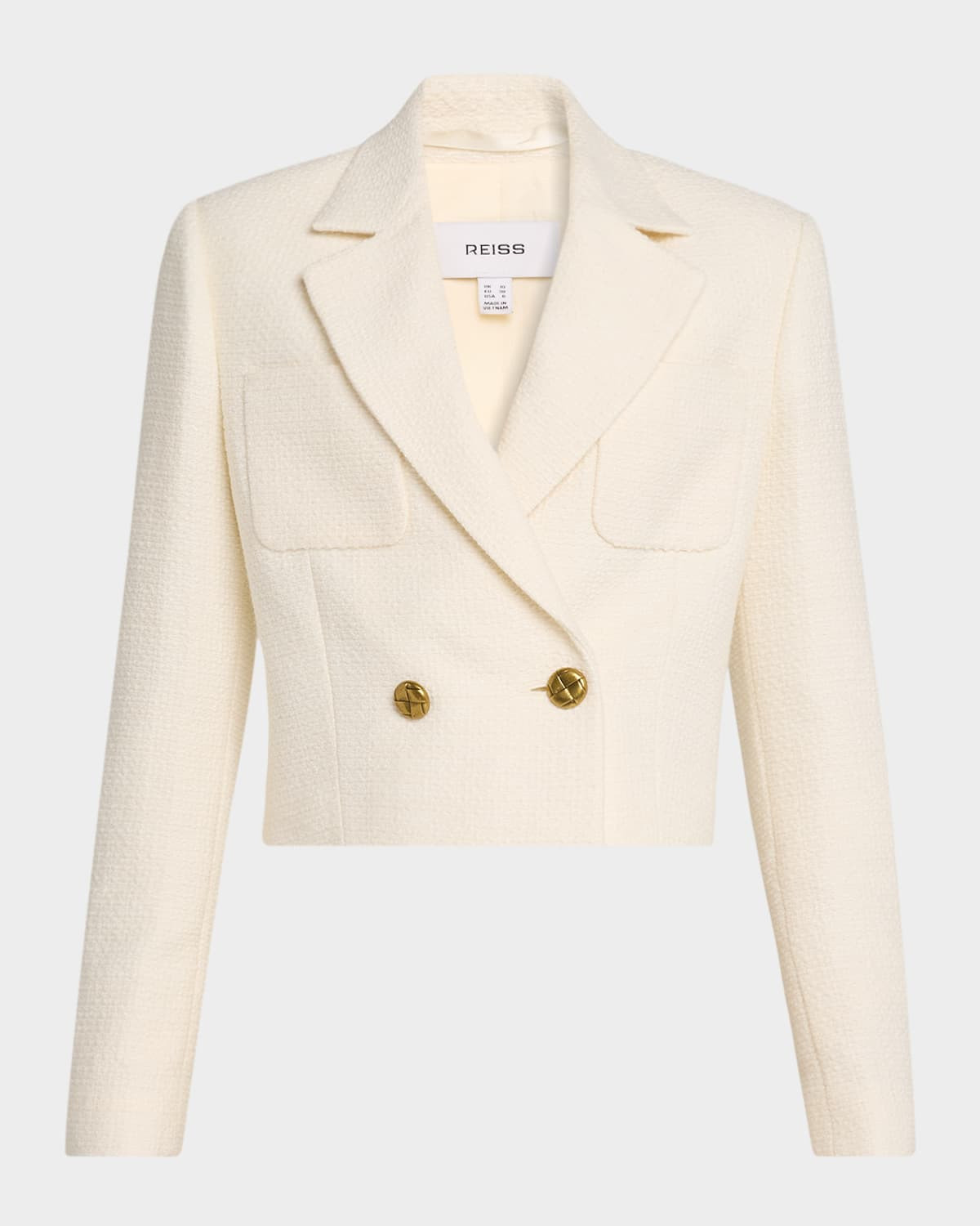 Mia Double-Breasted Crop Jacket | Neiman Marcus